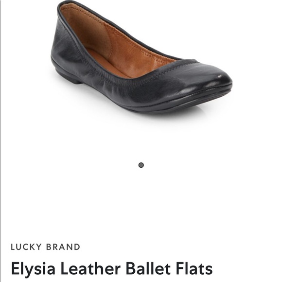 Lucky Brand Shoes - Lucky Brand LK-Elysia Women's Ballet Flat Shoes 9M or 10M Leather Black NIB